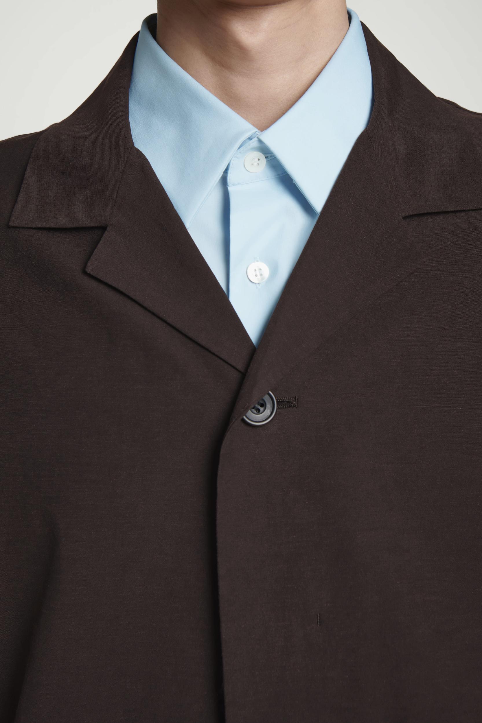 SLIM TAILORED POPLIN SHIRT Product Image