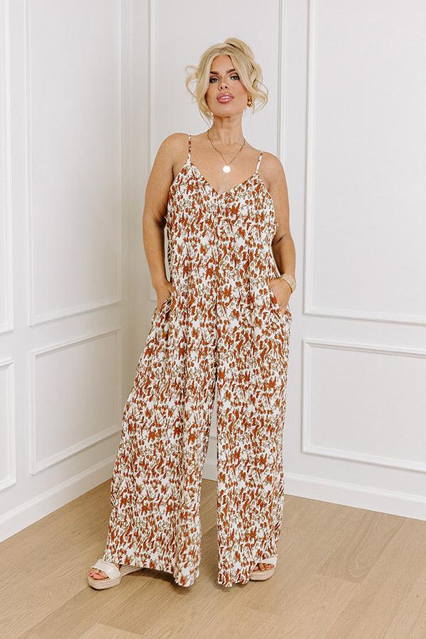 Fiercely Loved Jumpsuit In White Curves Product Image
