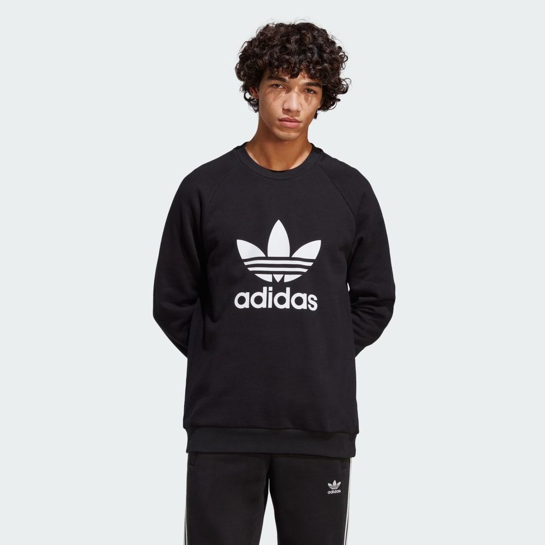 adidas Originals Trefoil Crew Sweatshirt 1) Men's Sweatshirt Product Image