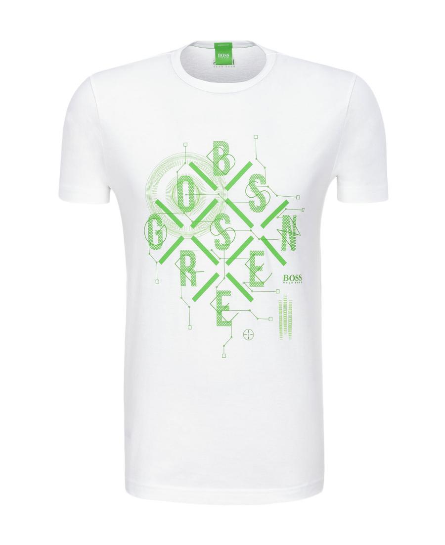 HUGO BOSS Logo Details T-shirt In White Product Image