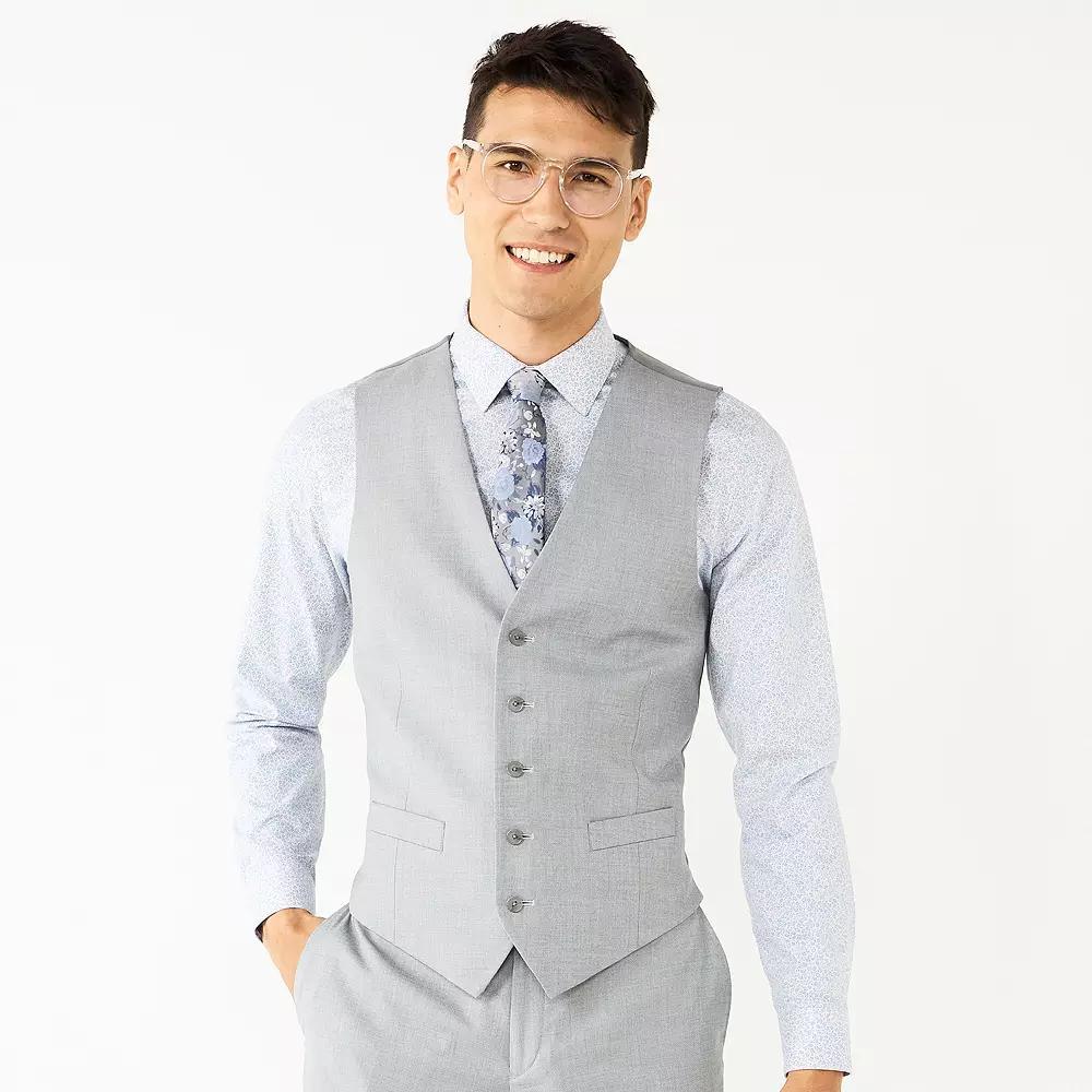 Mens Apt. 9 Premier Flex Performance Slim-Fit Washable Suit Vest Product Image