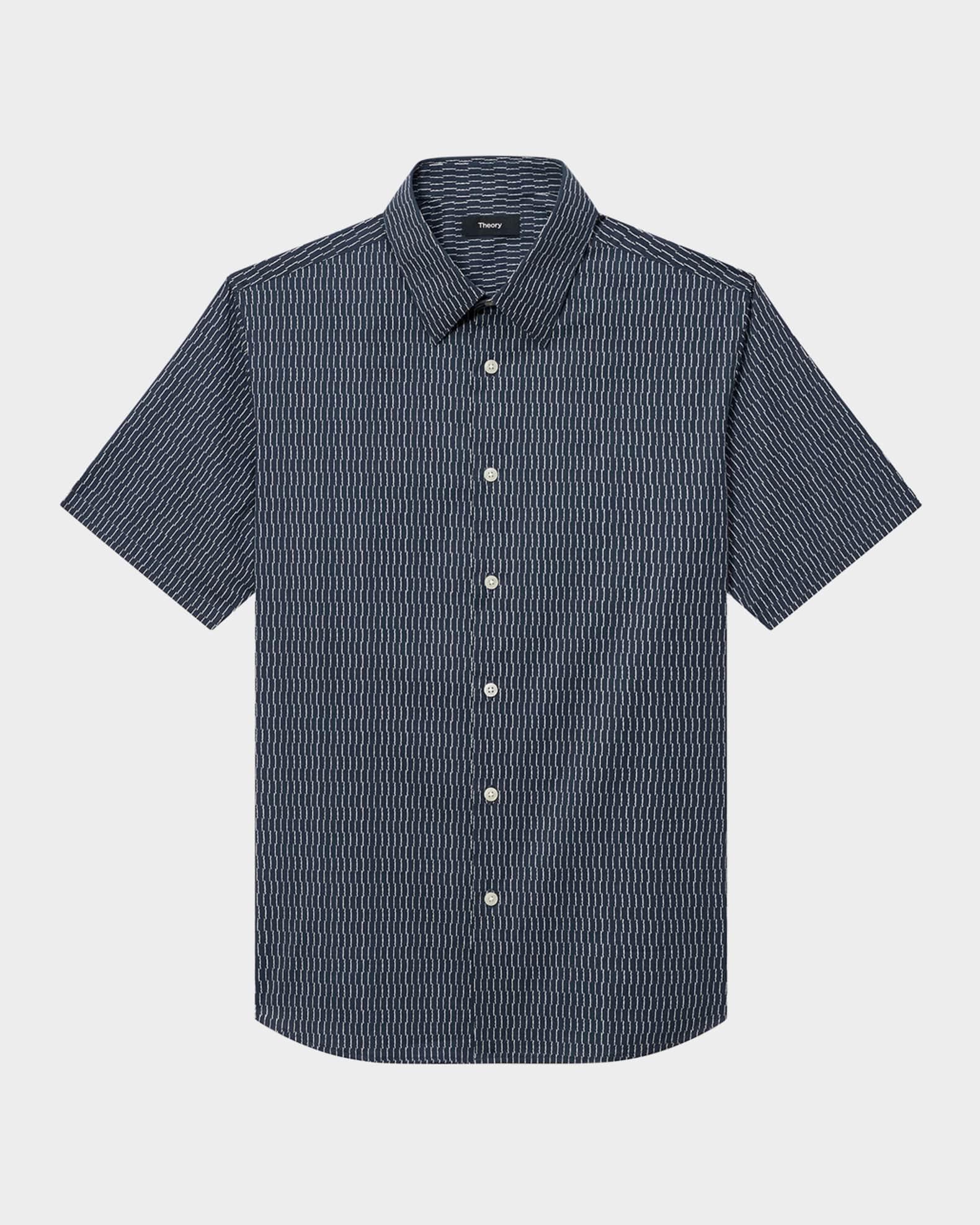 Mens Irving Abstract-Print Short-Sleeve Sport Shirt Product Image