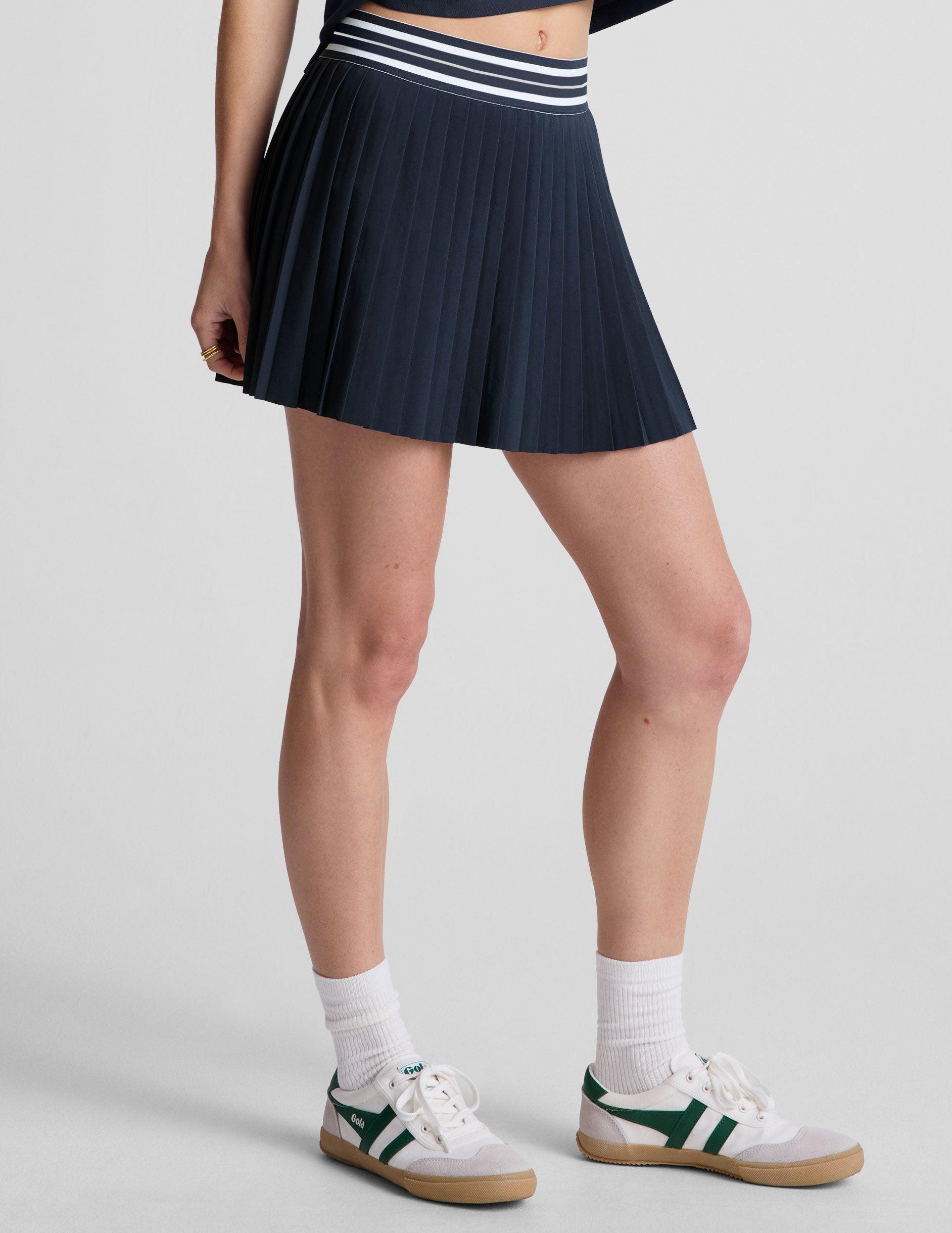 If You Pleats Tipped Elastic Mini Skirt Product Image