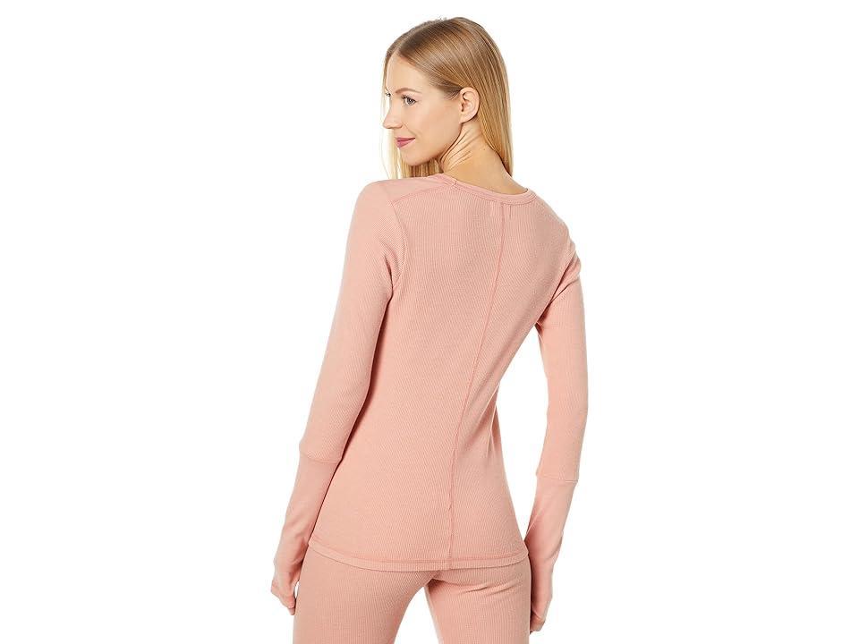 SUNDRY Thermal Crew Neck Top (Adobe) Women's Clothing Product Image