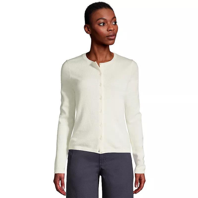 Women's Lands' End Classic Cashmere Cardigan Sweater, Size: Small, Deep  Blue Product Image