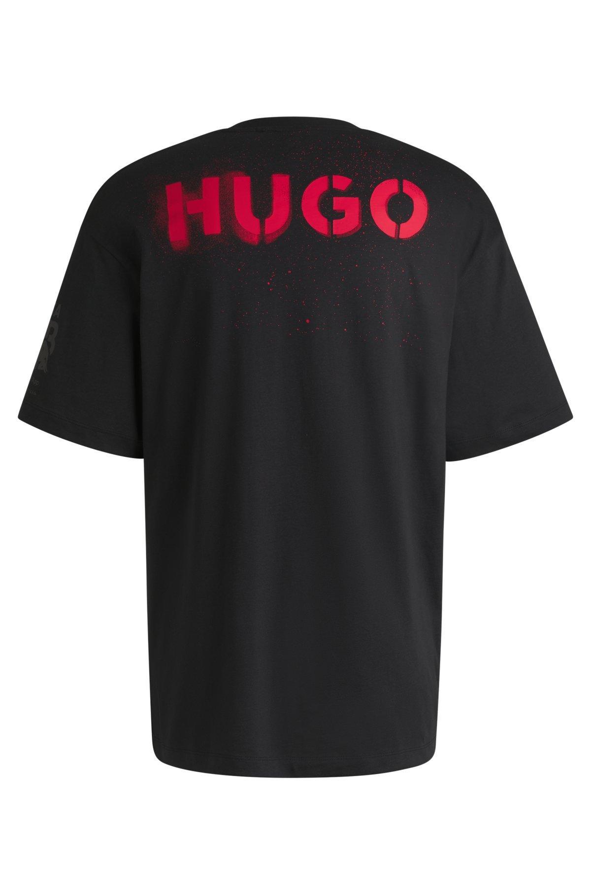 Cotton-jersey fanwear T-shirt with special artwork Product Image