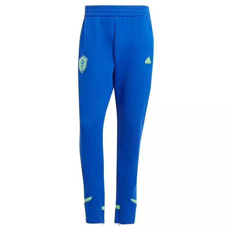 Men's adidas Blue Seattle Sounders FC 2024 Travel Pants, Size: 2XL Product Image