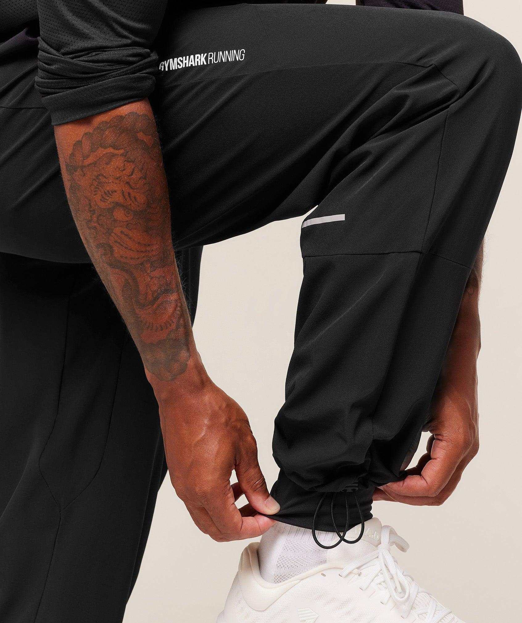 Gymshark Running Joggers - Black Male Product Image
