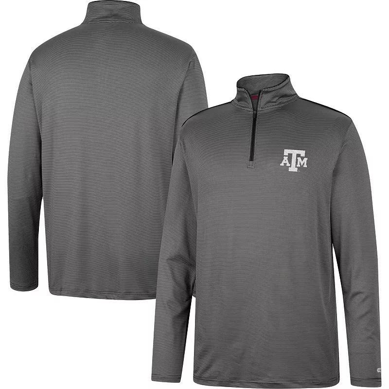 Men's Colosseum Charcoal Iowa Hawkeyes Logo Quarter-Zip Windshirt, Size: Large Product Image