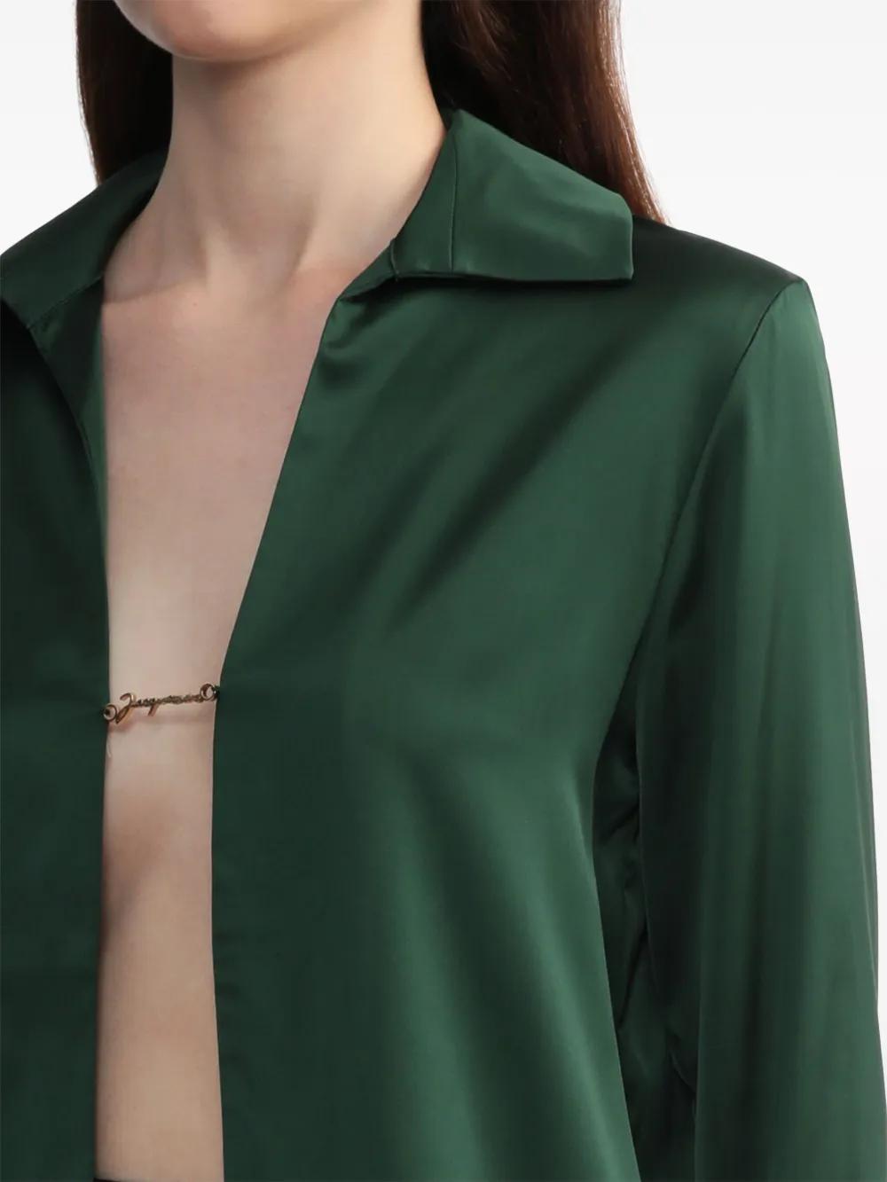 La Chemise Notte satin shirt Product Image