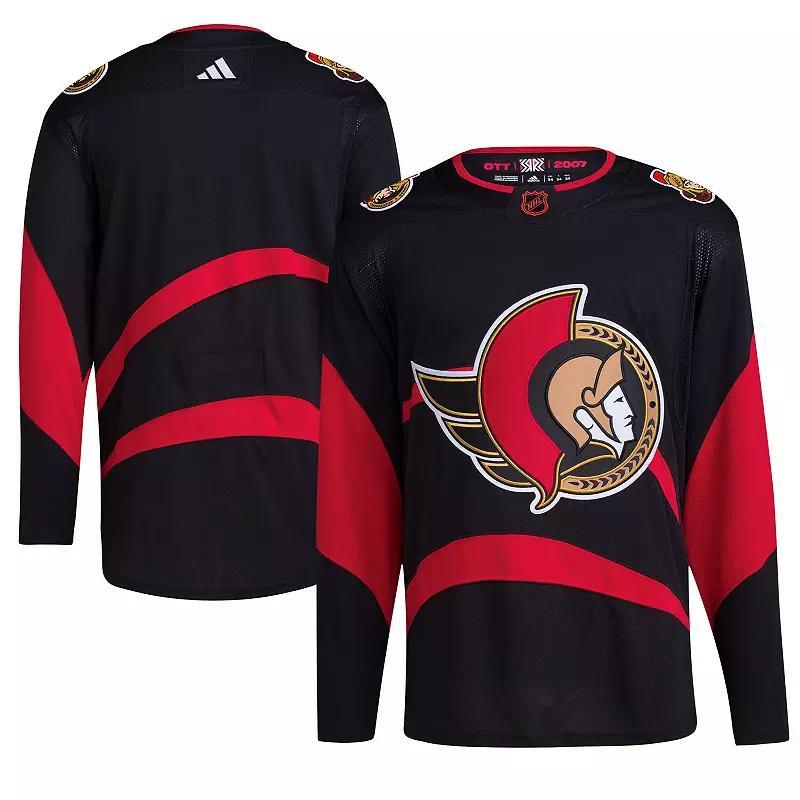 Mens adidas Black Ottawa Senators Reverse Retro 2.0 Authentic Blank Jersey - Black Product Image