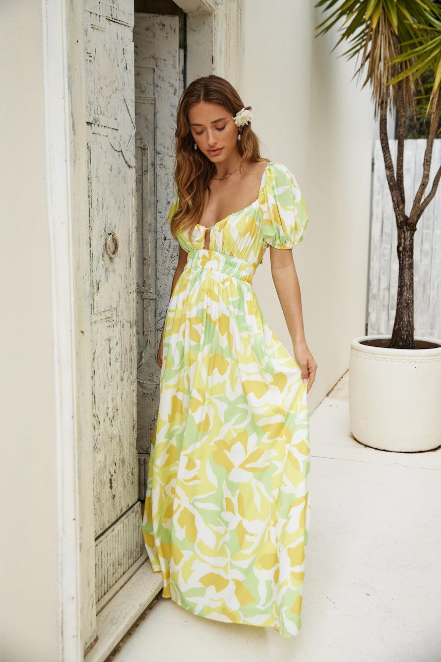 Freedom Found Maxi Dress Yellow Product Image
