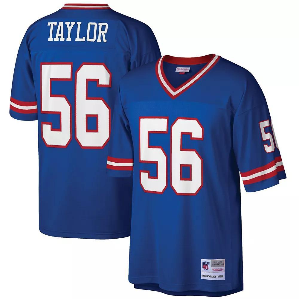 Men's Mitchell & Ness Lawrence Taylor Royal New York Giants Big & Tall 1986 Retired Player Replica Jersey, Size: 5XB, Blue Product Image