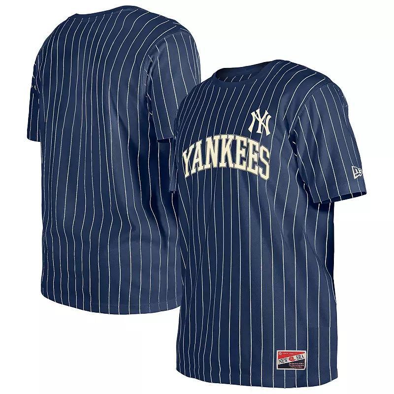 Men's New Era Red Philadelphia Phillies Throwback Pinstripe T-Shirt, Size: 2XL Product Image