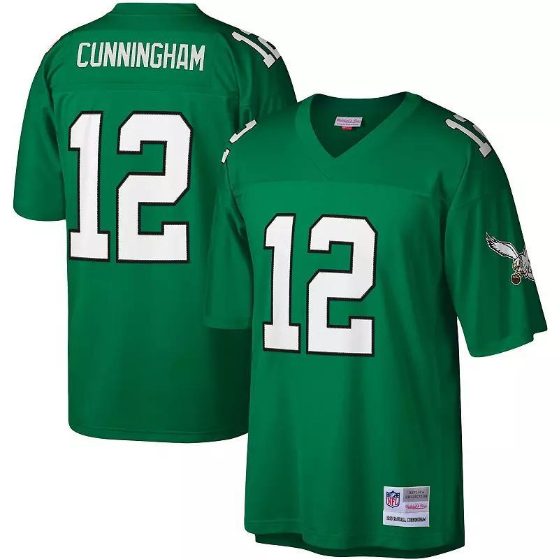 Men's Mitchell & Ness Randall Cunningham Kelly Green Philadelphia Eagles Legacy Replica Jersey, Size: Small Product Image