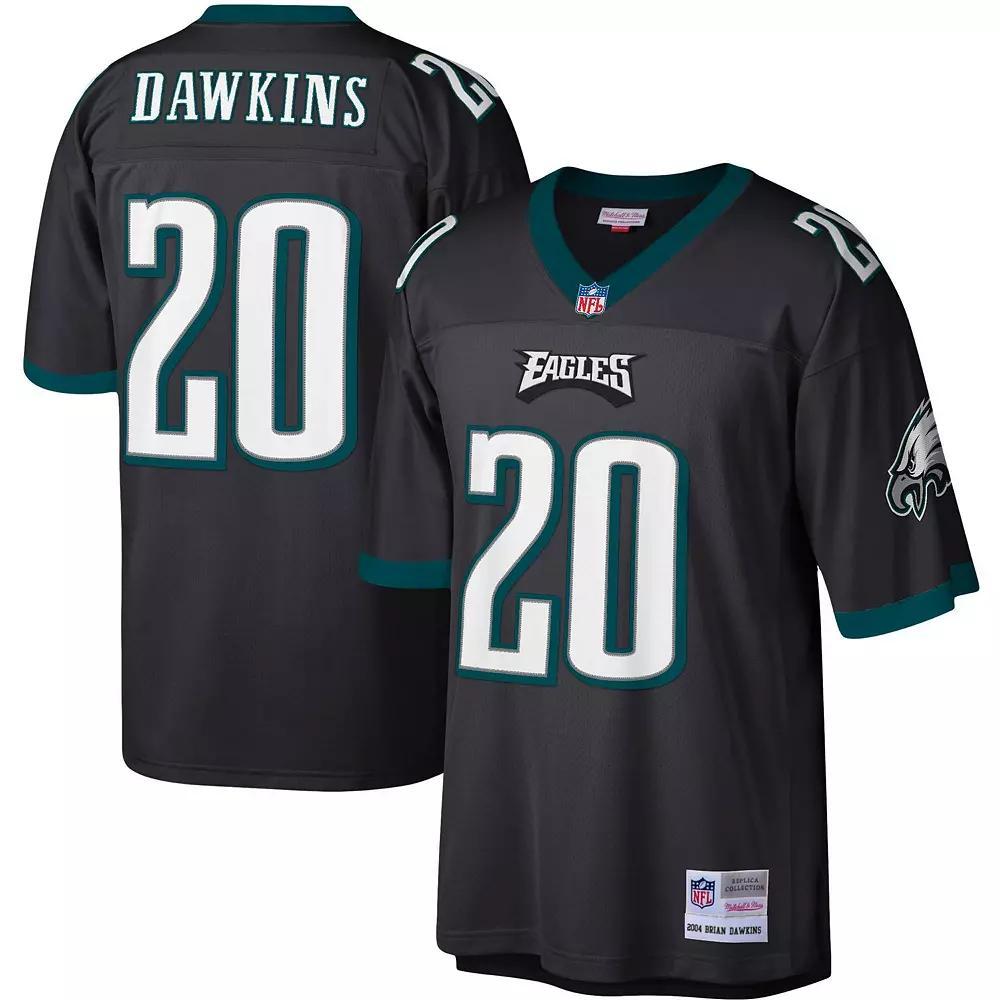 Men's Mitchell & Ness Brian Dawkins Black Philadelphia Eagles Legacy Replica Jersey, Size: 5XL Product Image