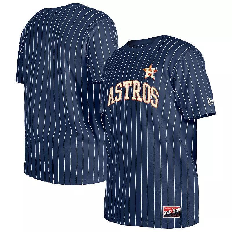 Men's New Era Red Philadelphia Phillies Throwback Pinstripe T-Shirt, Size: 2XL Product Image