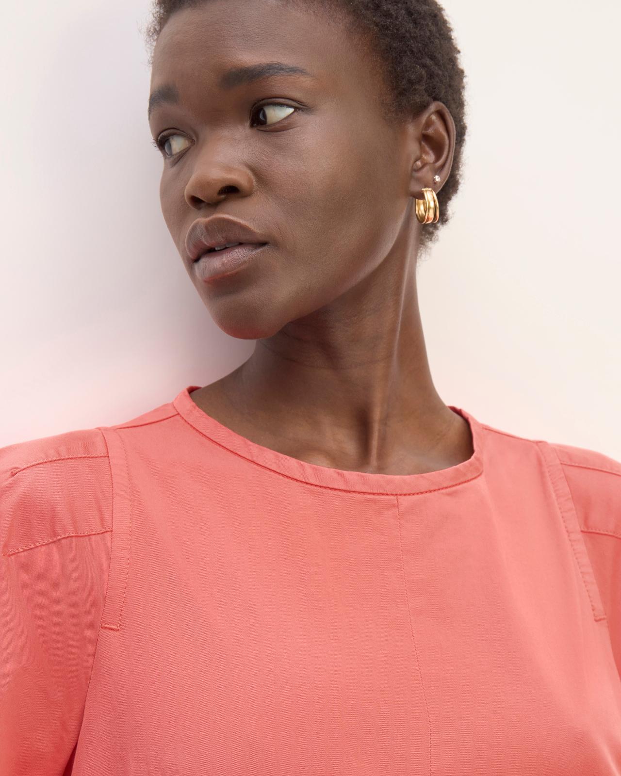 The Short-Sleeve Puff Midi Dress Product Image