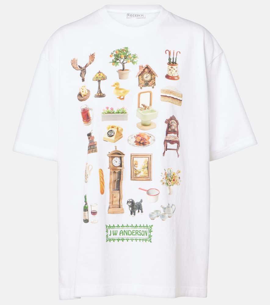 JW ANDERSON Diorama Printed T-shirt In White Product Image