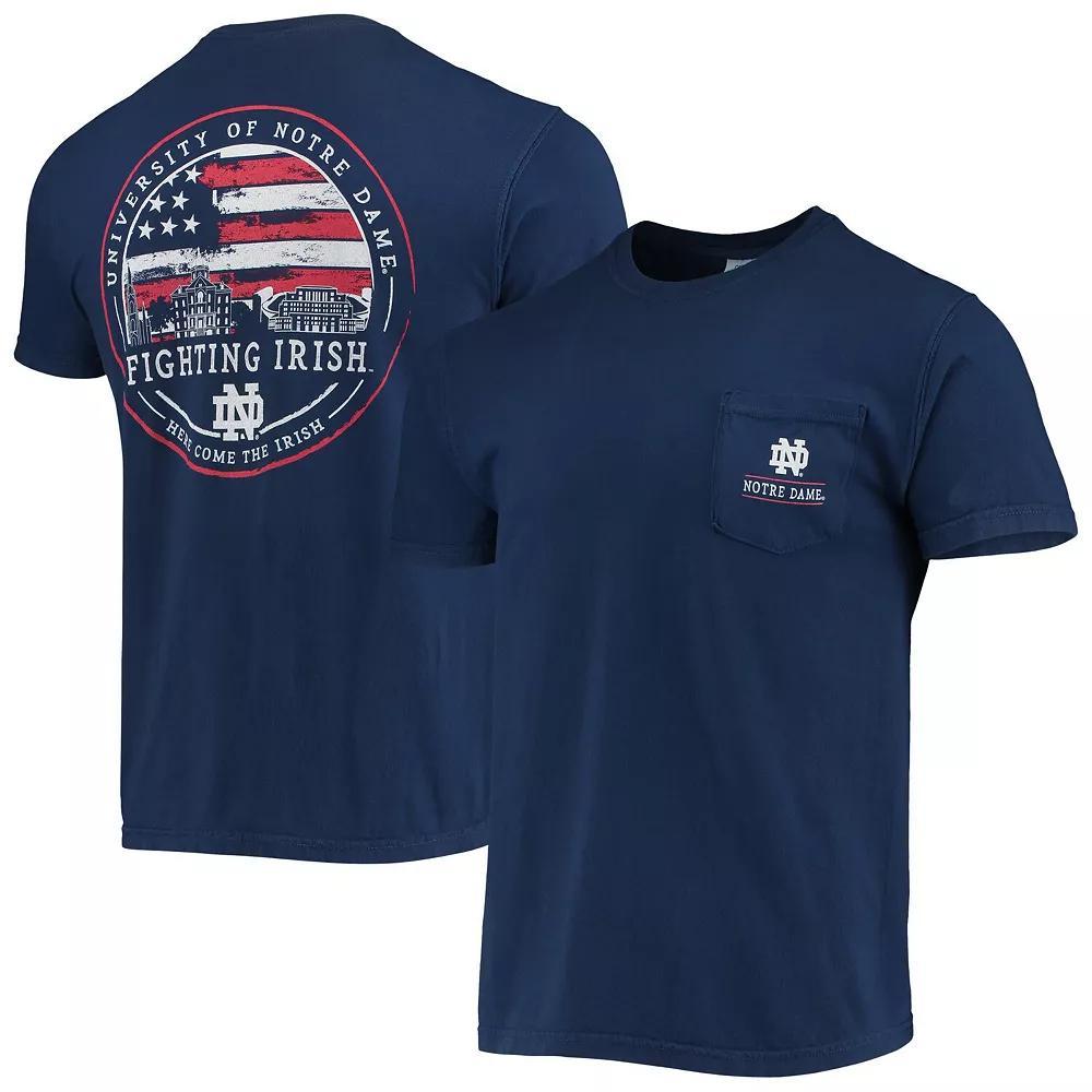 Men's Navy Notre Dame Fighting Irish Campus Americana T-Shirt, Size: Medium, Blue Product Image