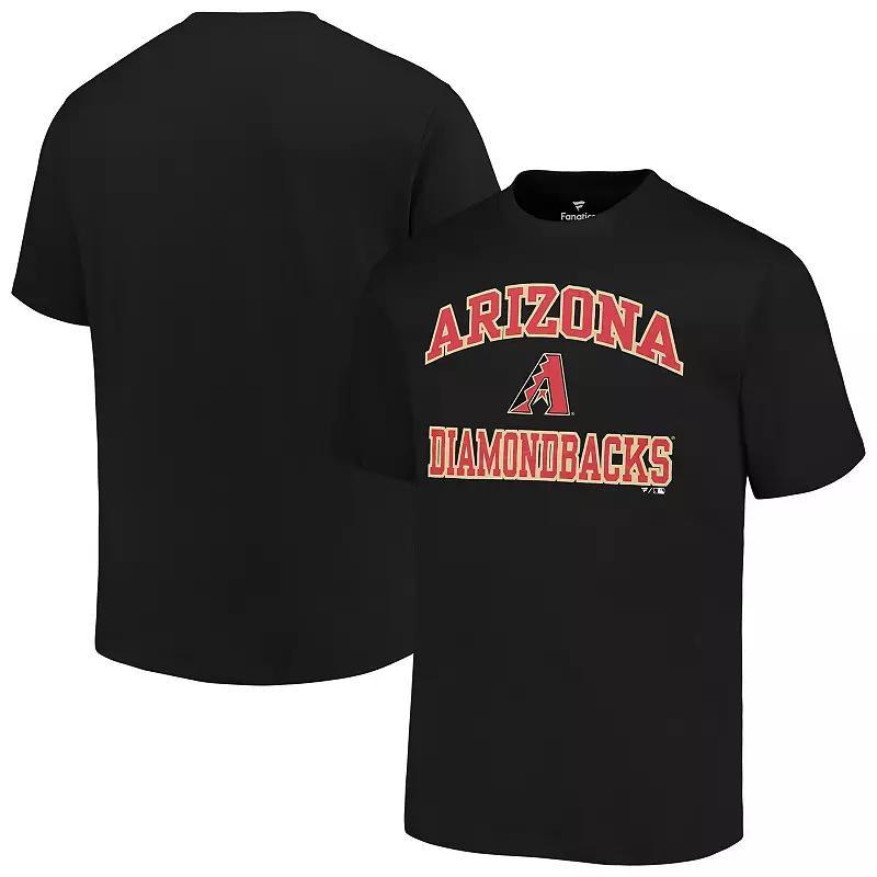 Men's Profile Black Arizona Diamondbacks Big & Tall Heart & Soul T-Shirt, Size: 3XB Product Image