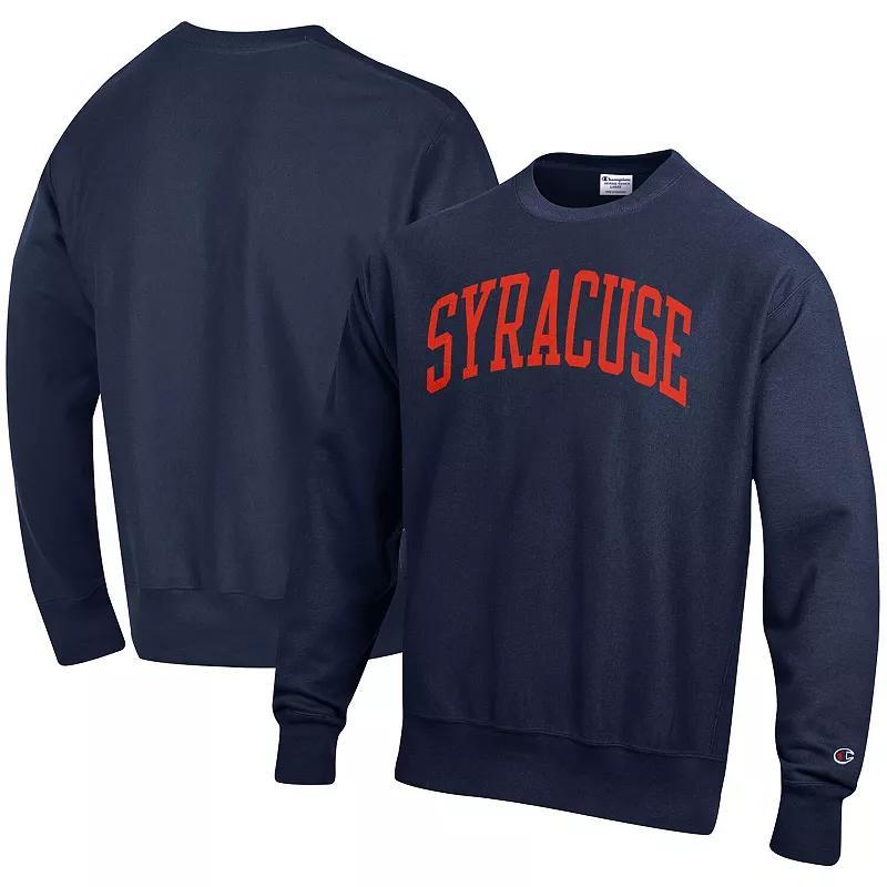 Men's Champion Royal Pitt Panthers Arch Reverse Weave Pullover Sweatshirt, Size: Medium, Blue Product Image