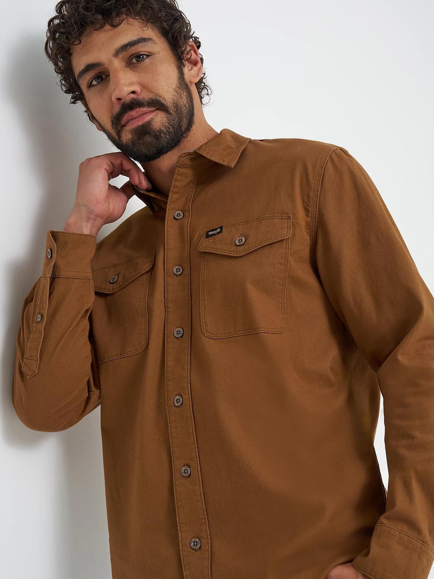 Men's Wrangler® Epic Soft™ Stretch Twill Shirt | Men's SHIRTS | Wrangler® Product Image