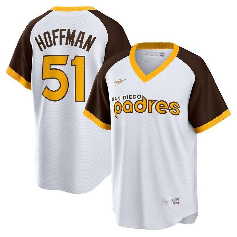 Men's Nike Trevor Hoffman White San Diego Padres Home Cooperstown Collection Player Jersey, Size: Small Product Image