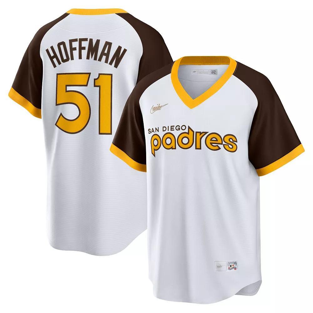 Men's Nike Trevor Hoffman White San Diego Padres Home Cooperstown Collection Player Jersey, Size: Small Product Image