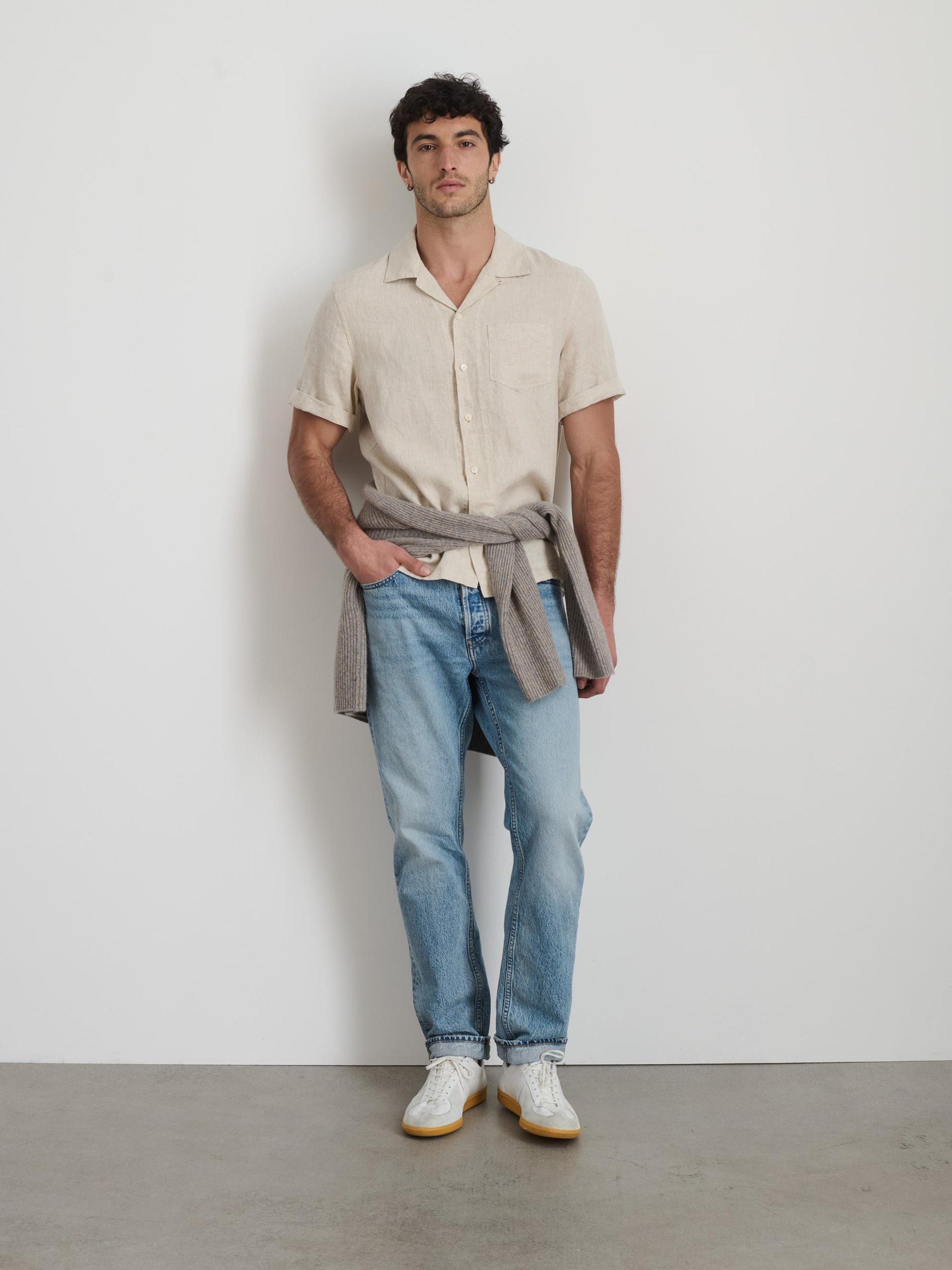 Camp Shirt In Flax Linen Product Image
