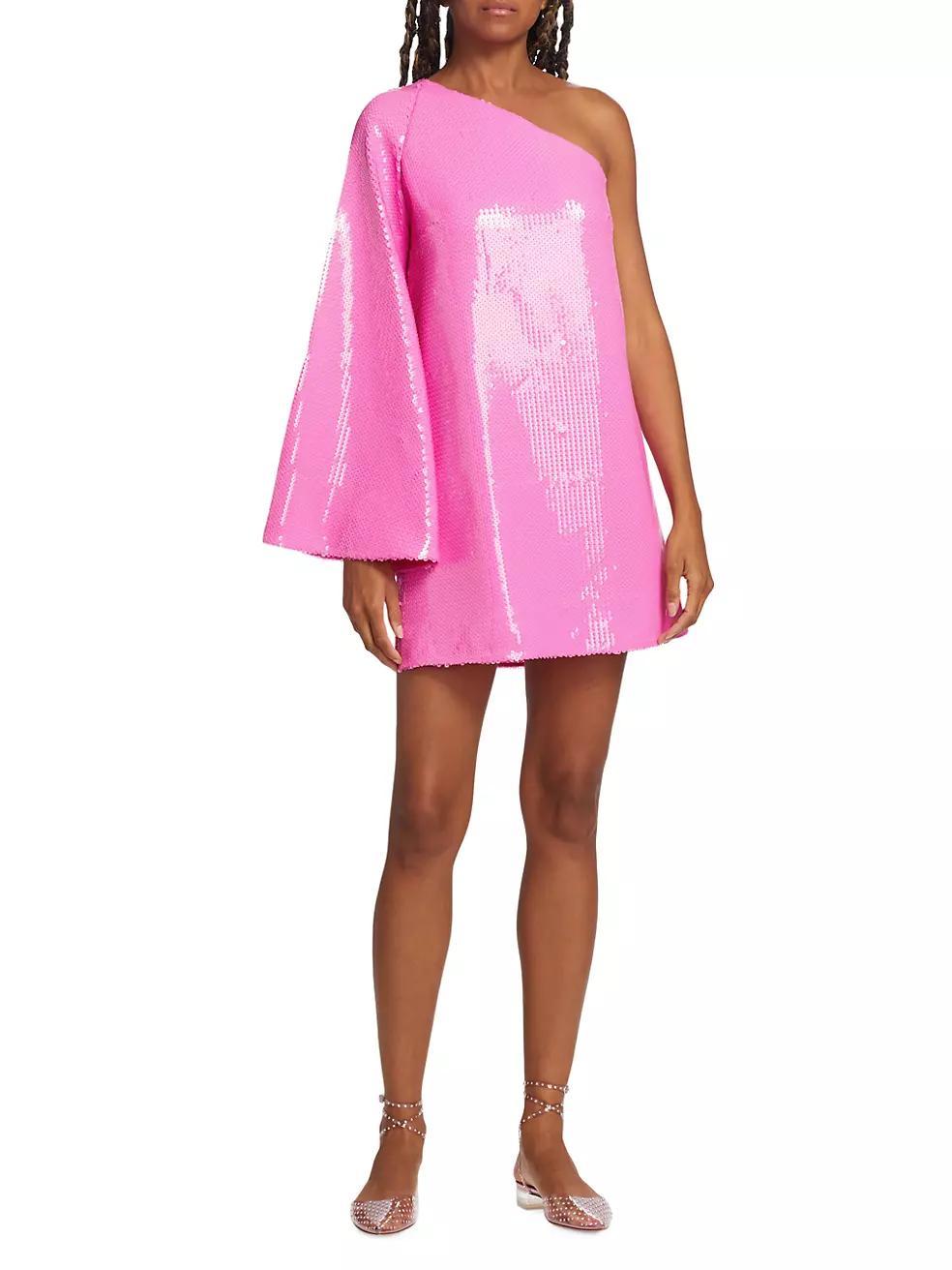 Vida Sequined One-Shoulder Minidress Product Image