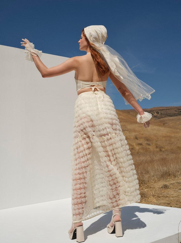 Sienna Maxi Skirt — White Product Image