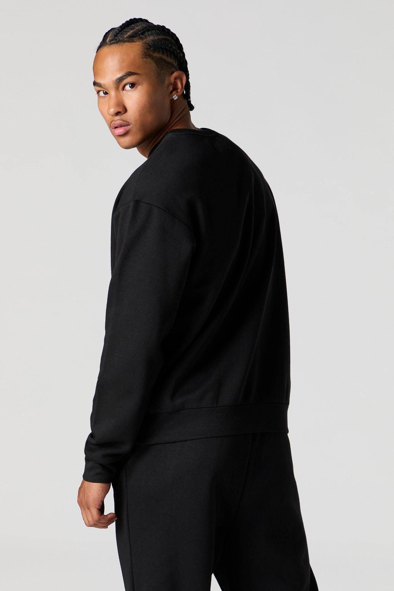 Solid Fleece Sweatshirt Male Product Image