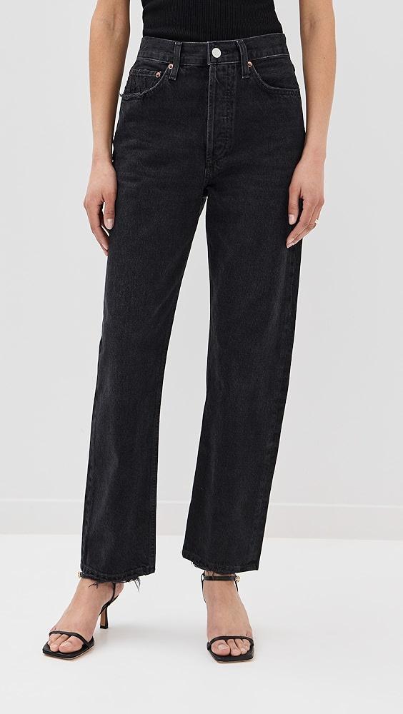 AGOLDE 90 Mid Rise Straight Jeans | Shopbop Product Image