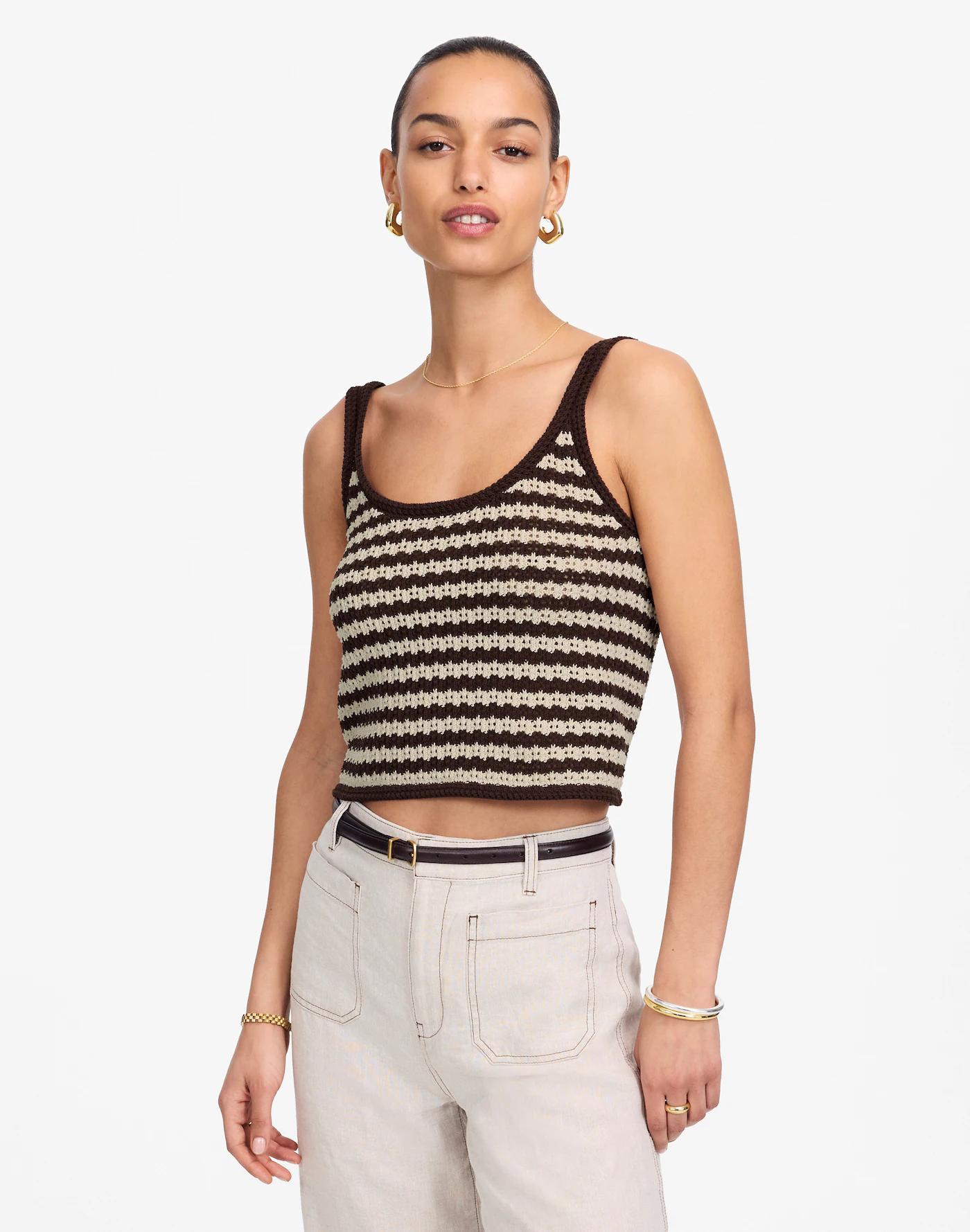 Open-Stitch Sweater Tank Product Image