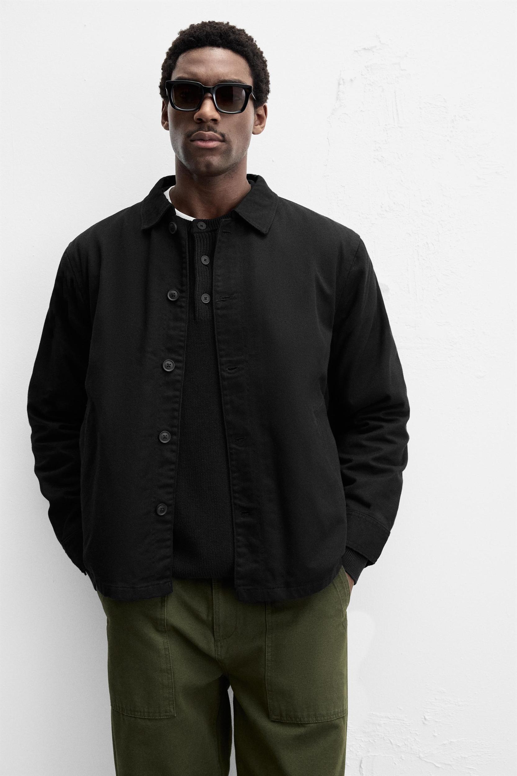 TEXTURED WEAVE OVERSHIRT Product Image