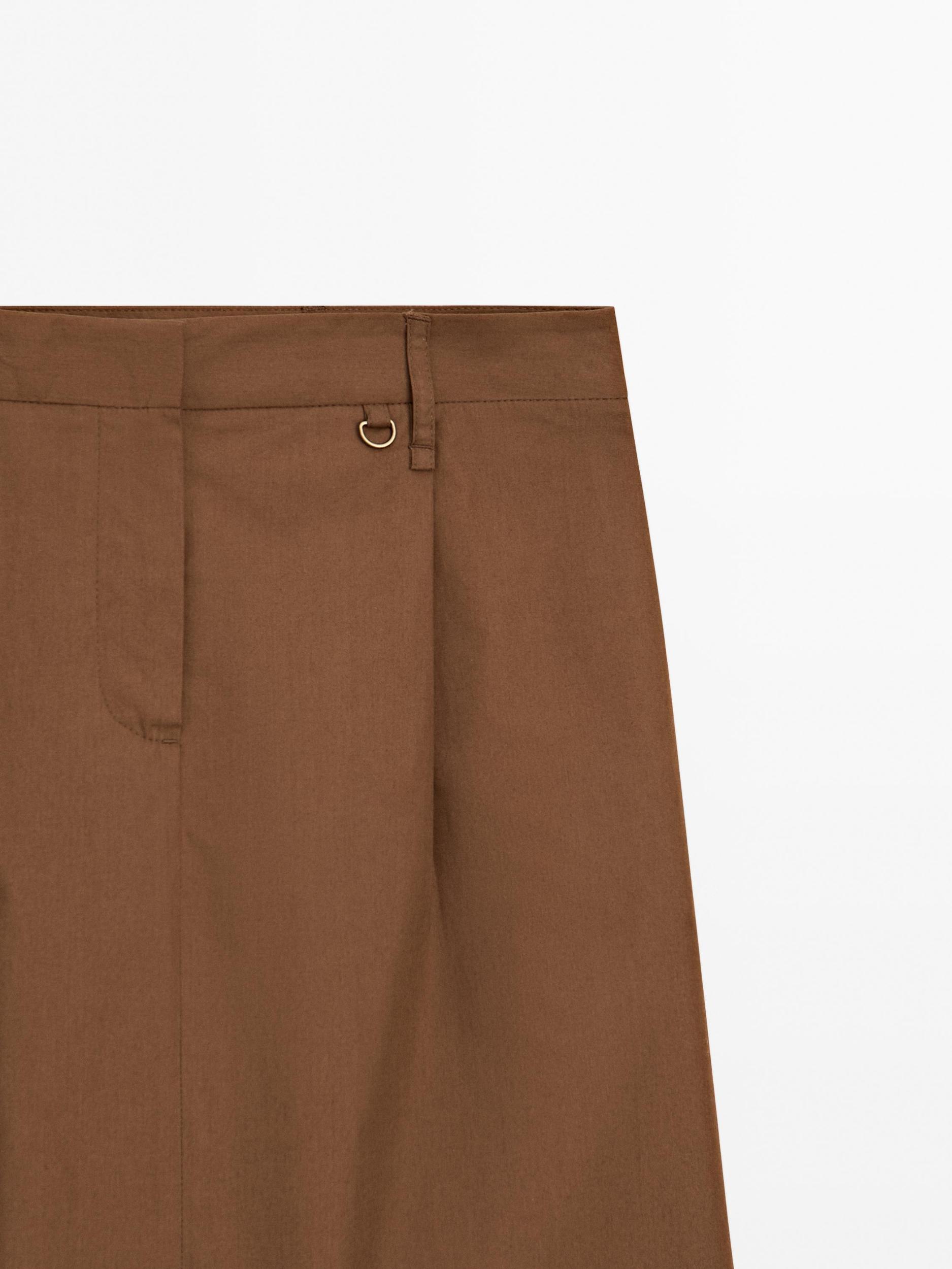 Midi skirt with waist detail Product Image