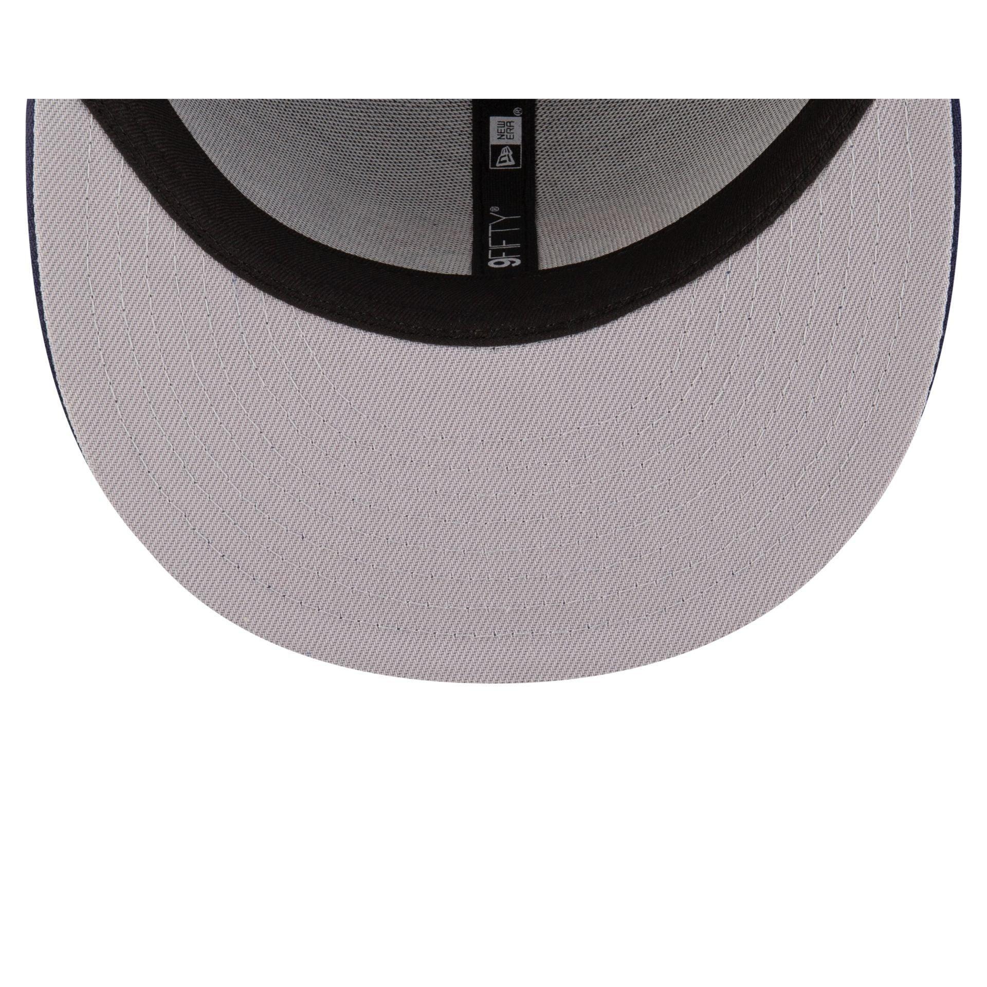 New York Yankees Black and White Basic 59FIFTY Fitted Hat Male Product Image