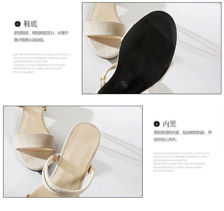 Block Heel Two-Way Sandals Product Image