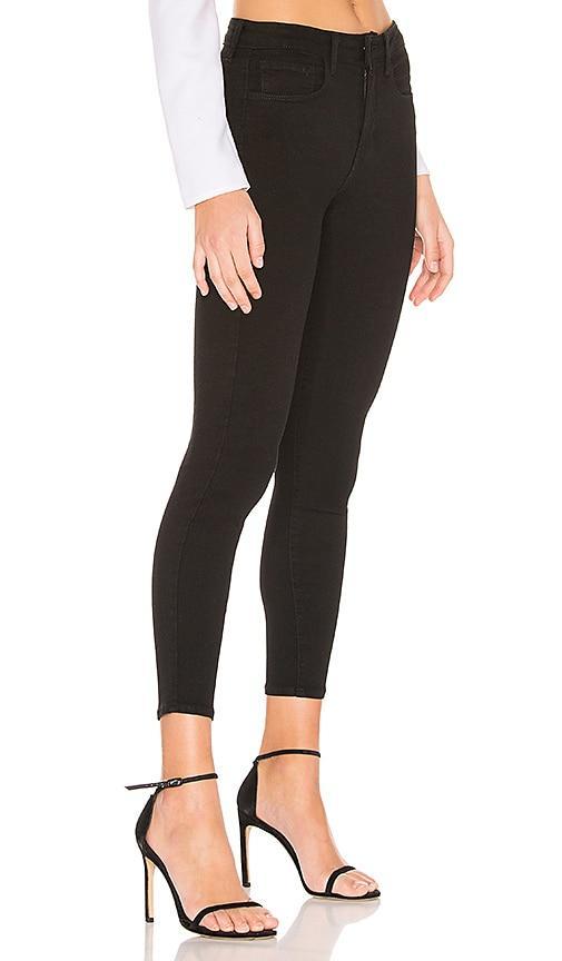 LAgence Margot High-Rise Skinny Jeans in Noir Product Image