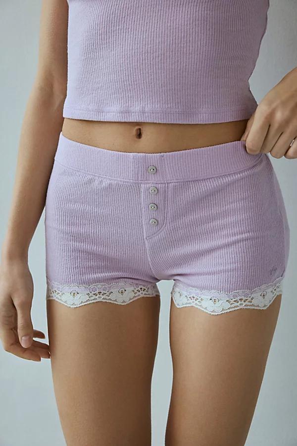 Out From Under Diana Lace Trim Micro Short Womens at Urban Outfitters Product Image