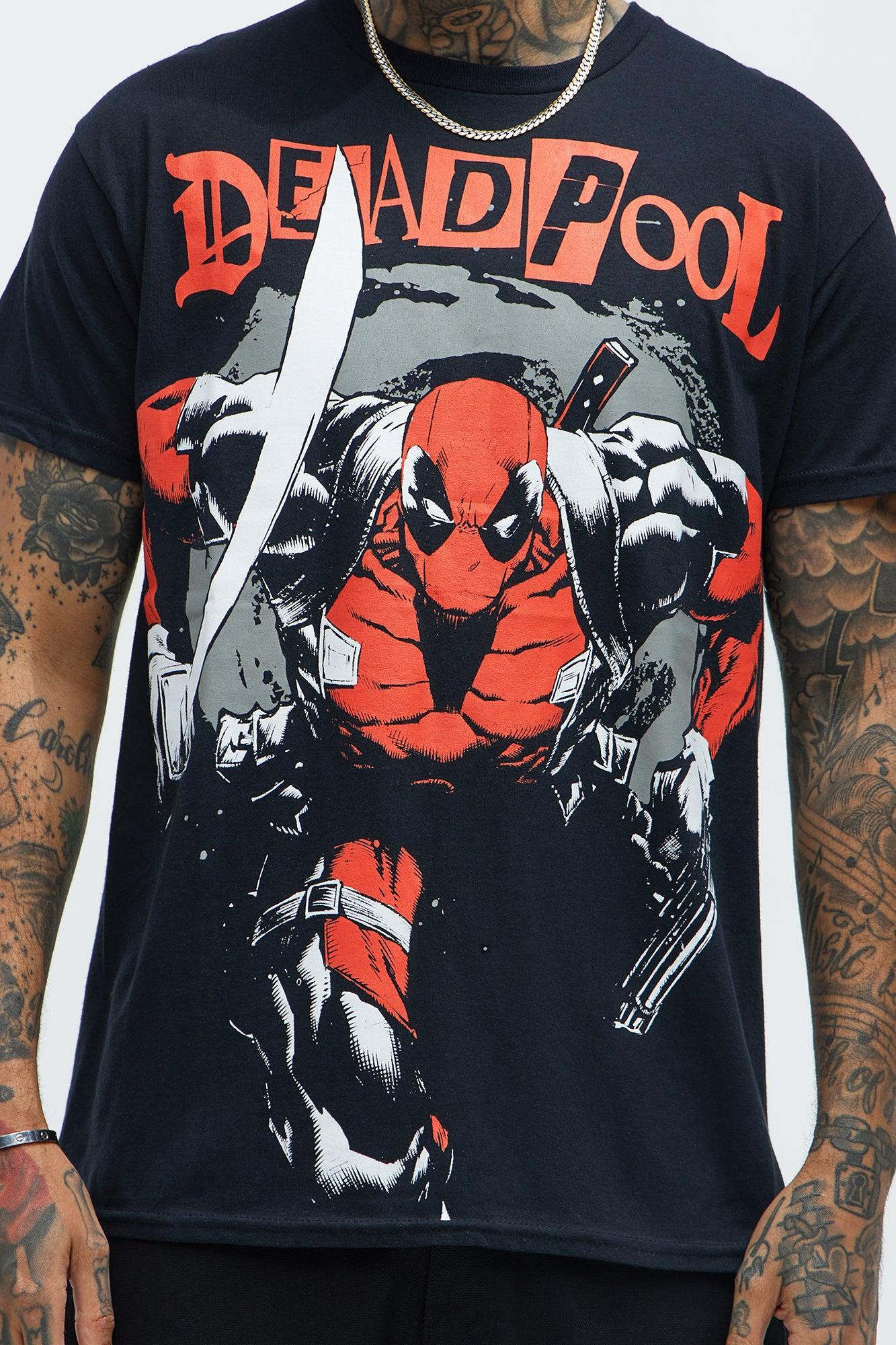 Marvel Deadpool Attack Mode Short Sleeve Tee - Black Product Image