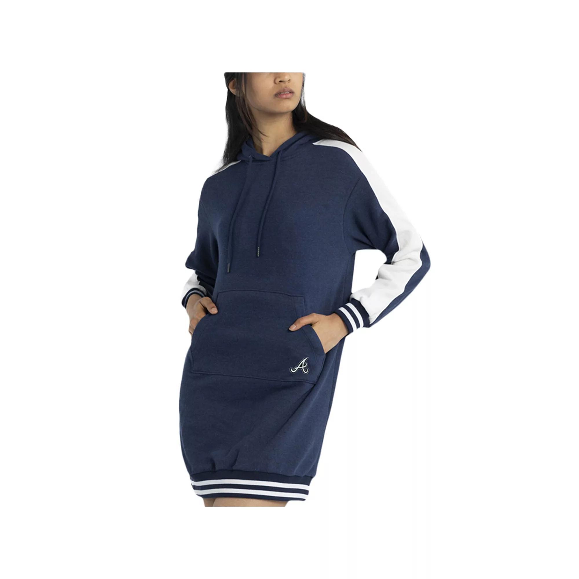 Women's Lusso Navy St. Louis Cardinals Mara Tri-Blend Hoodie Dress, Size: XL, Blue Product Image