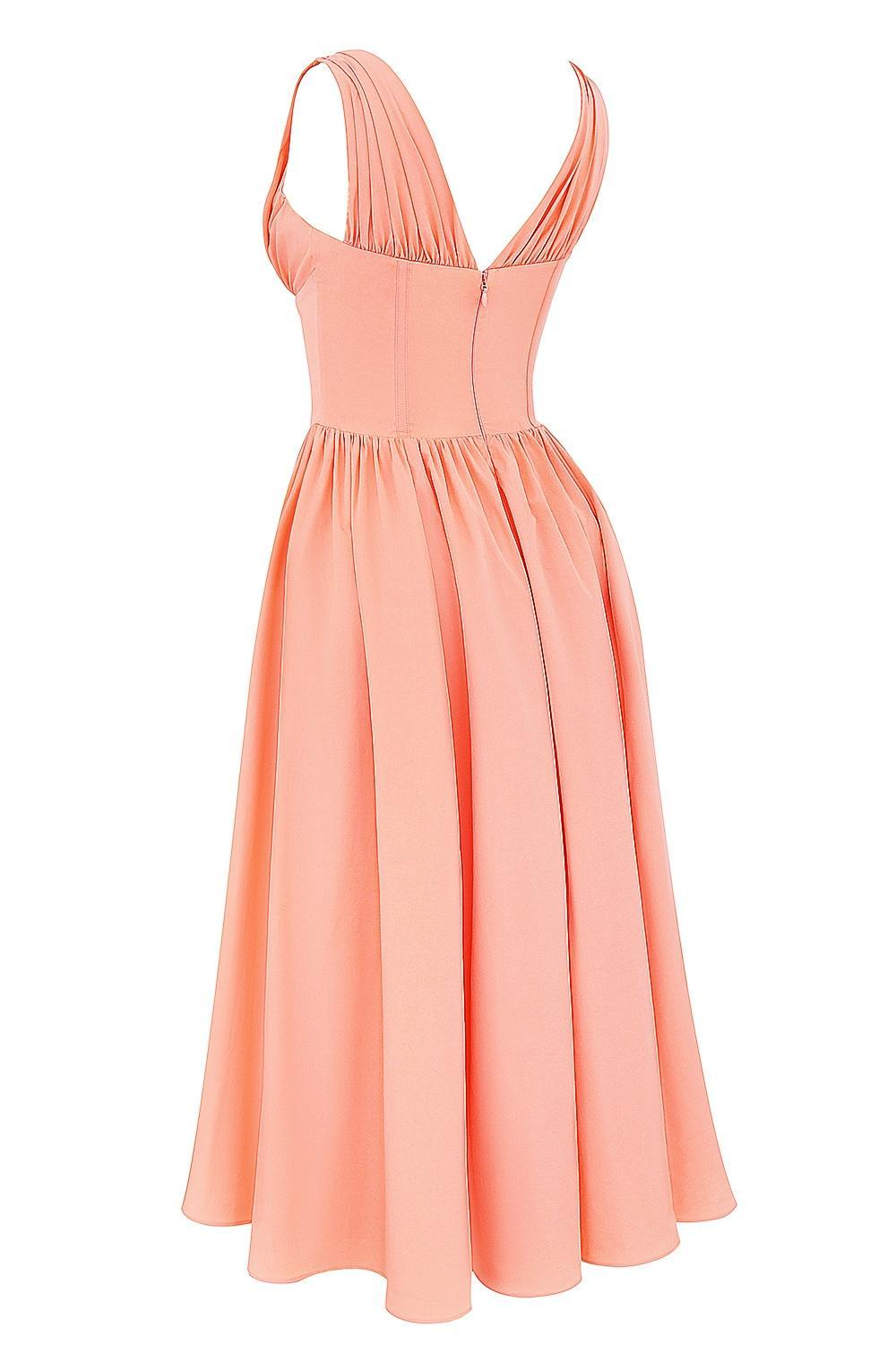 Emmelina Sorbet Cotton Corset Sundress Product Image