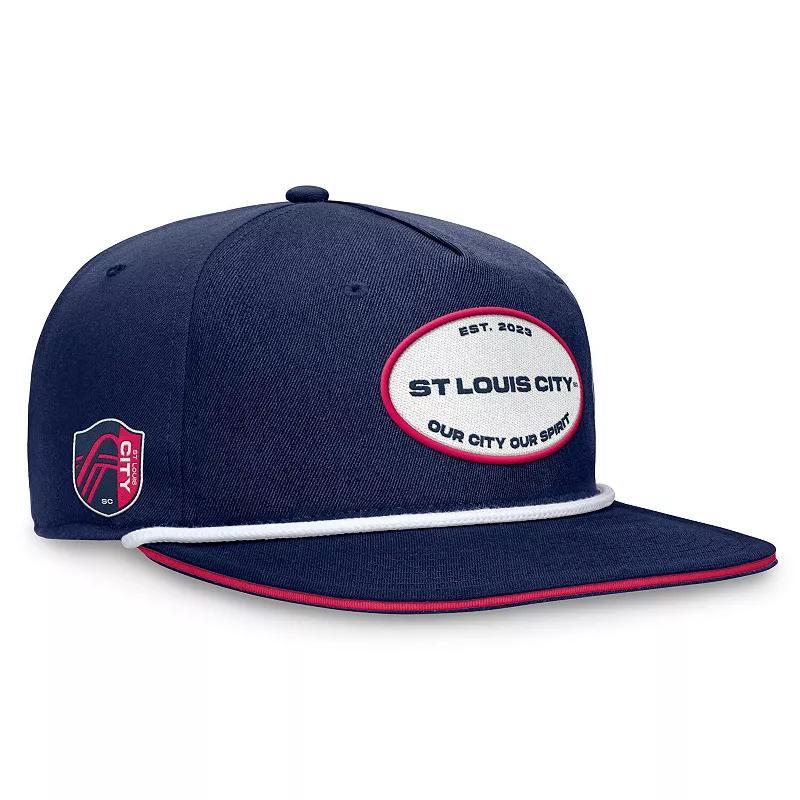 Mens Fanatics Branded Navy St. Louis City SC Iron Golf Snapback Hat, Slc Blue Product Image