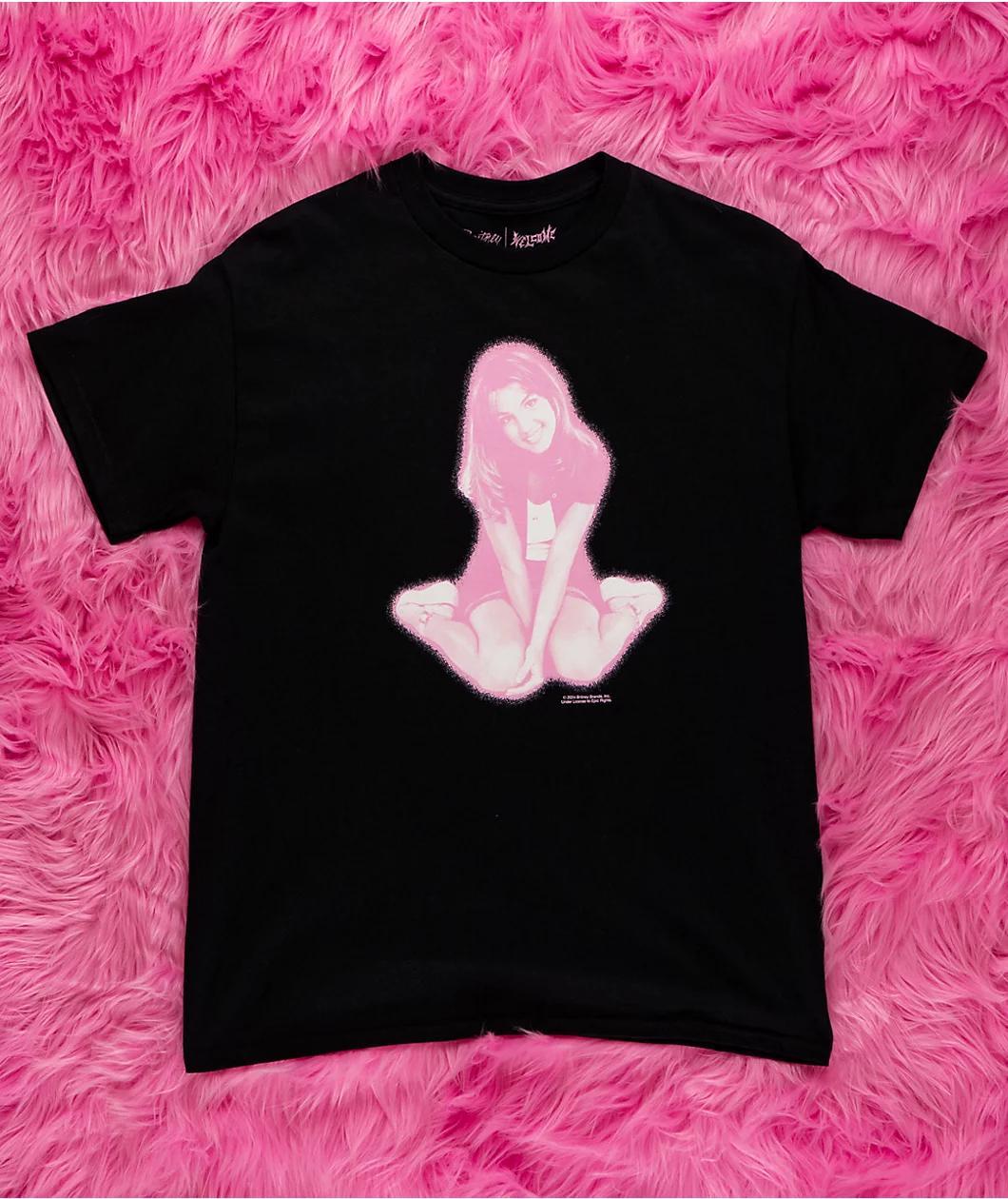 Welcome x Britney Spears Flower Black T-Shirt Product Image