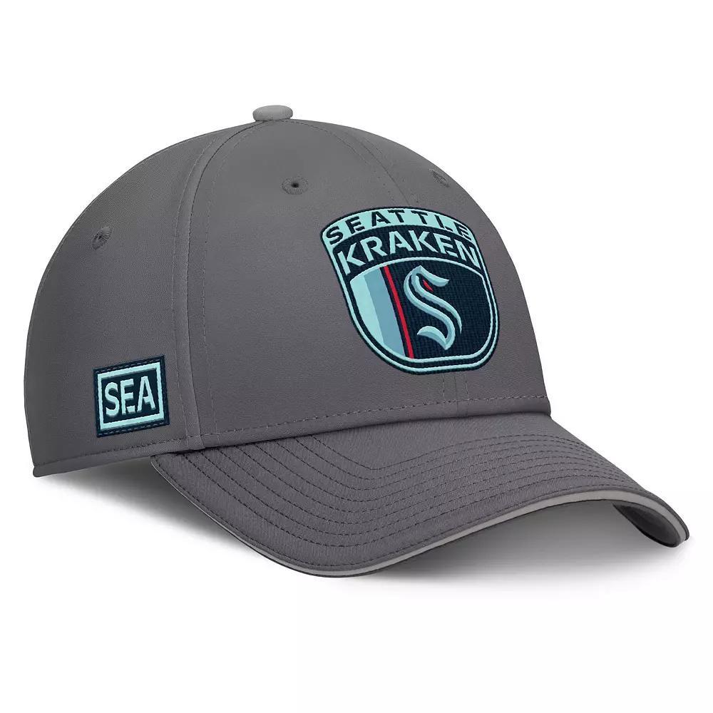 Men's Fanatics Gray Seattle Kraken Home Ice Flex Hat, Size: Large/XL, Krk Grey Product Image