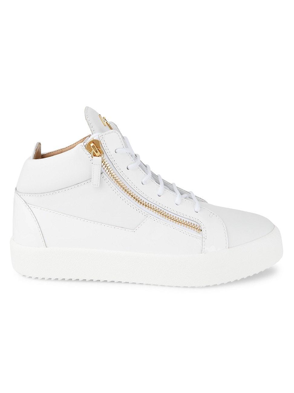 Mens Kriss Leather Mid-Top Sneakers Product Image