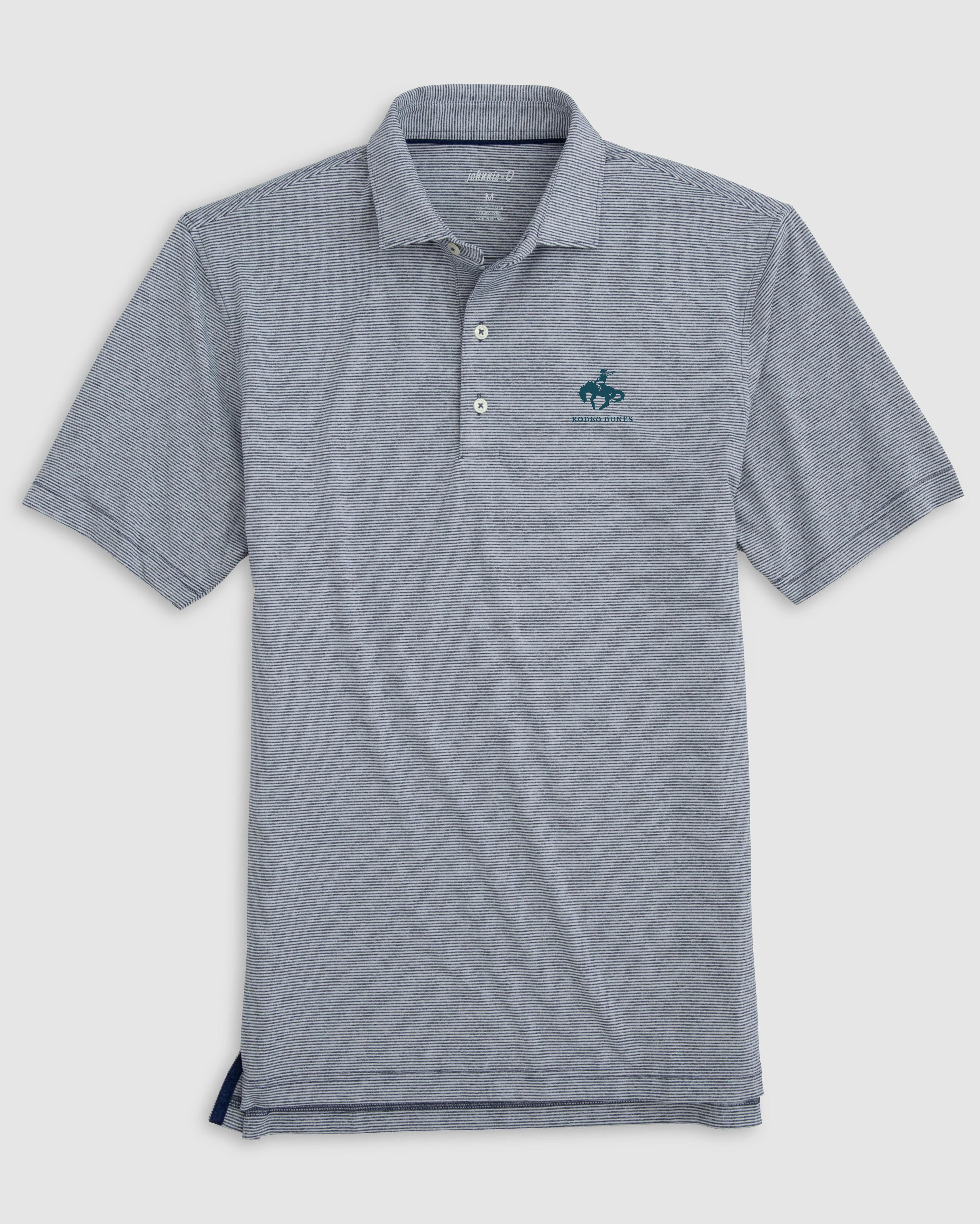 Uconn Lyndonn Striped Jersey Performance Polo - 2024 College Basketball Champions Logo Male Product Image