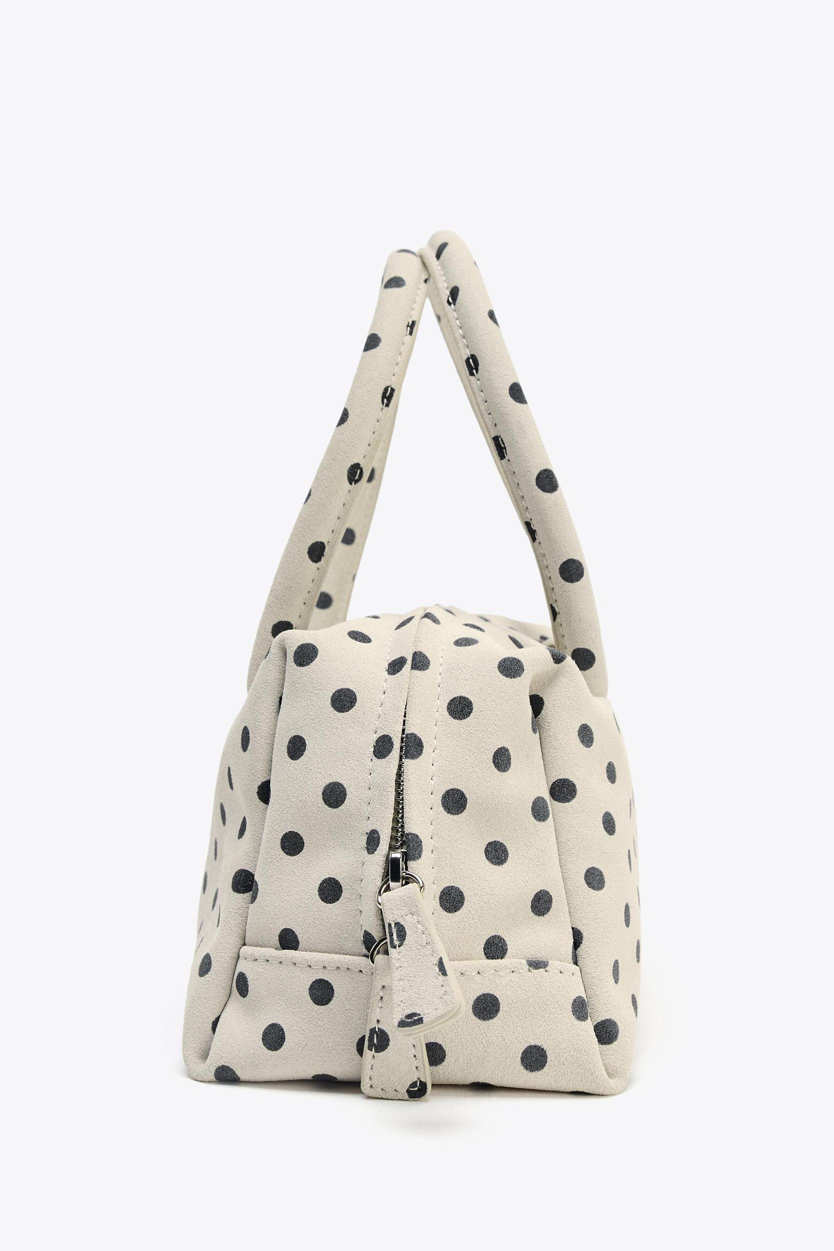 PRINTED SPLIT LEATHER BOWLING BAG Product Image